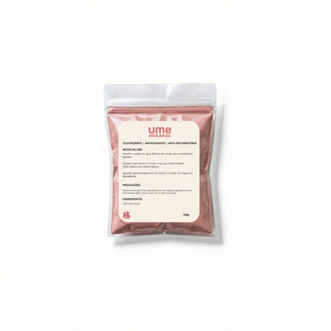 UME Argila Rosa Facial para Pele Sensível e Delicada