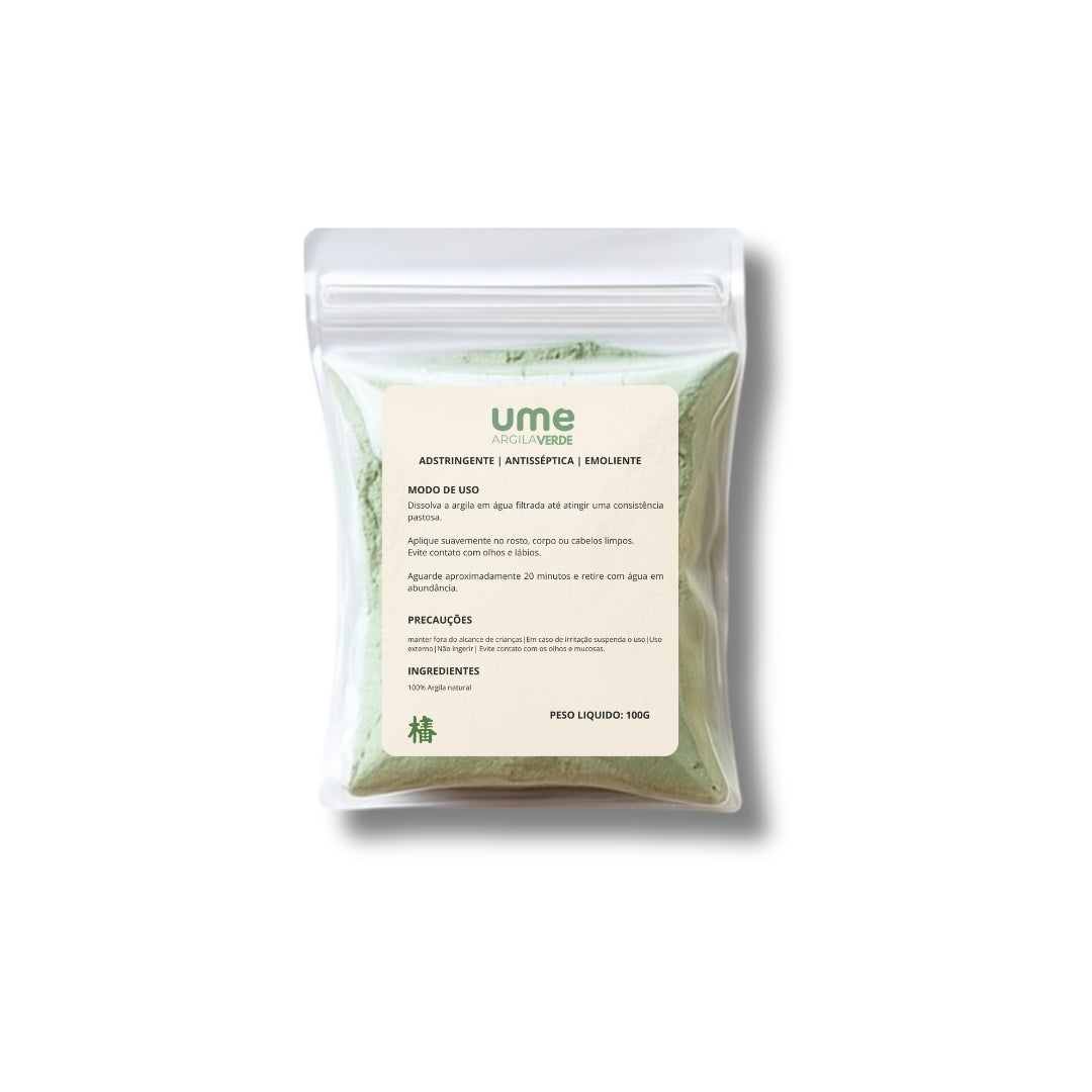 UME Argila Verde Facial para Acne e Pele Oleosa
